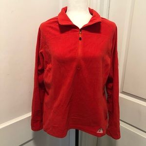 Eddie Bauer ladies half zip fleece sweater size xl